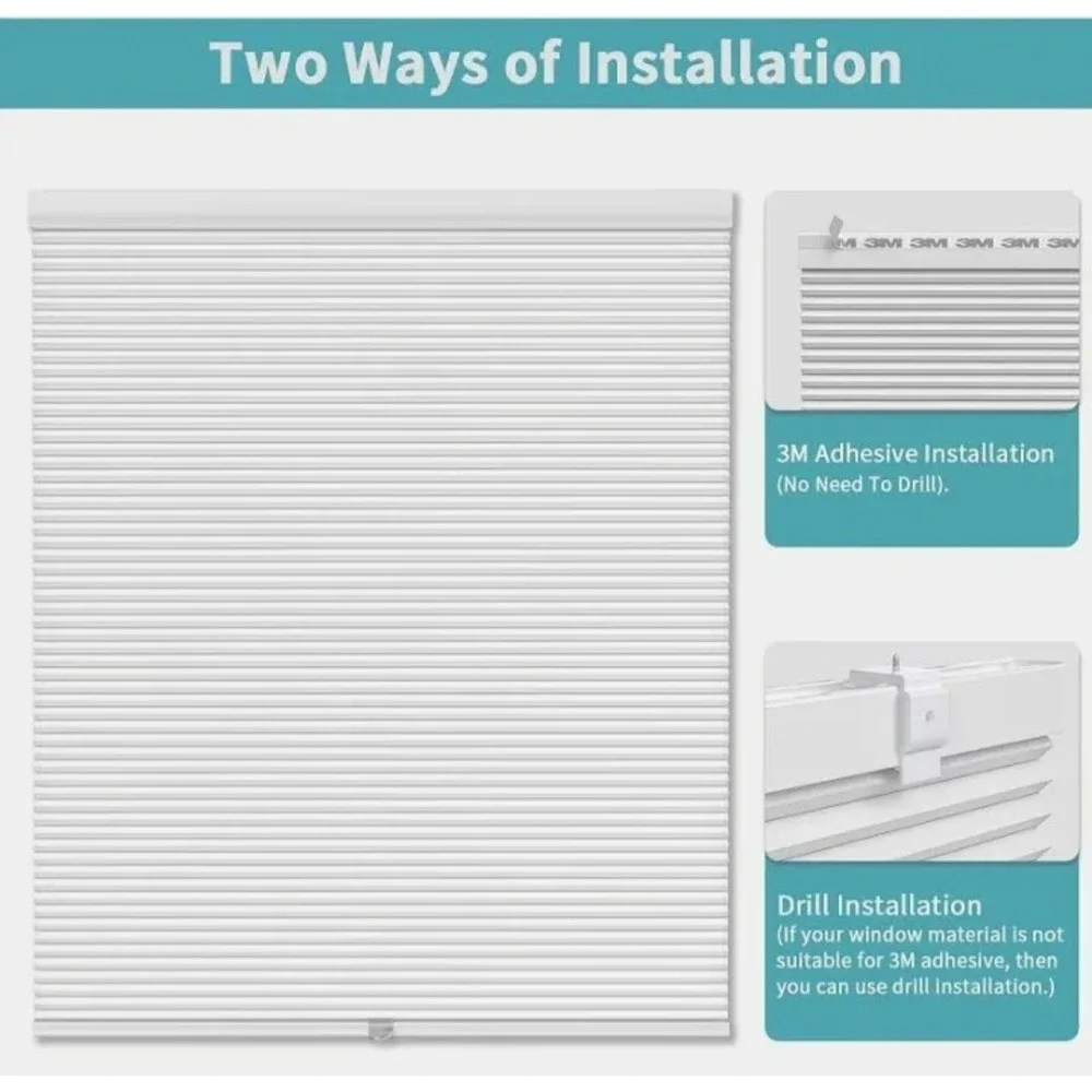 Cordless Blackout Cellular Shades for Windows 28 Wide X‎ 36 Long Beige